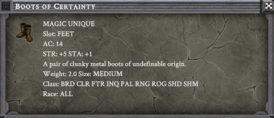 BOOTS OF CERTAINTY item card